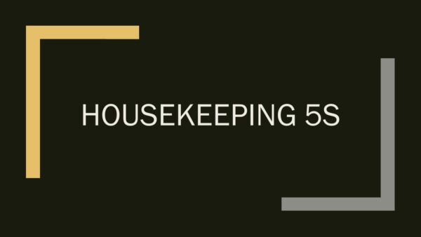 Housekeeping 5S